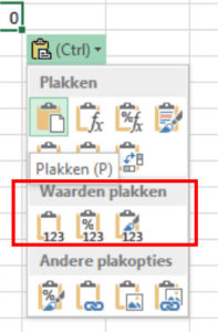 Menu Plakken Speciaal