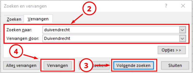 Ctrl+H vervangen uitgelegd 01 voorbeeldscherm